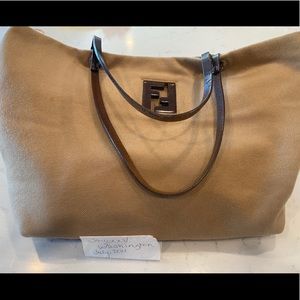 Fendi tote bag in great neutral color